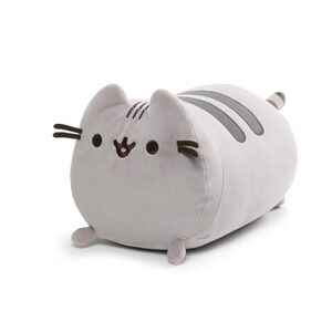 GUND Pusheen The Cat Squisheen Log Plush,‎ Squishy Stuffed One Size, Grey